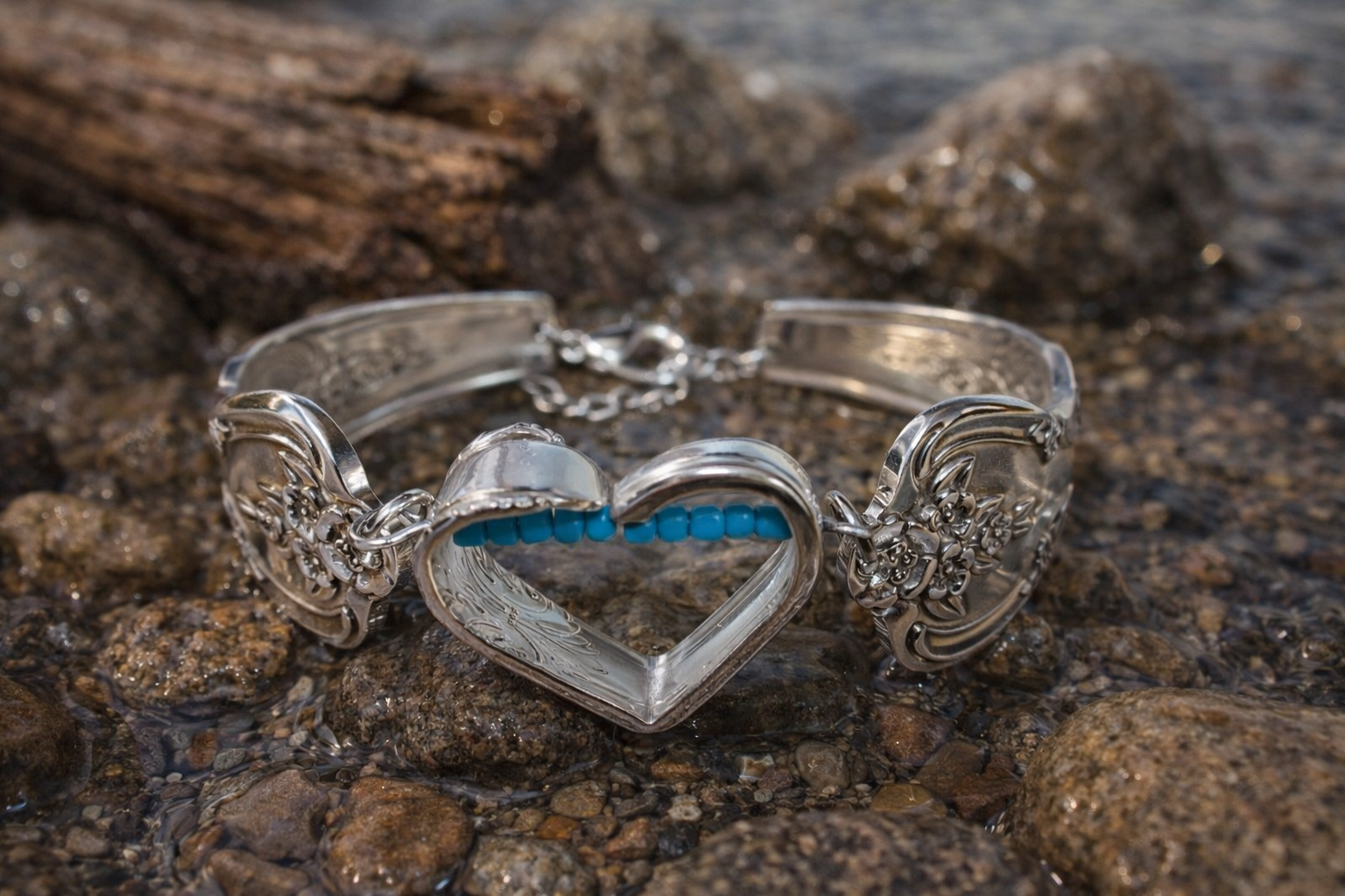 Timeless Heart Silver Bracelet