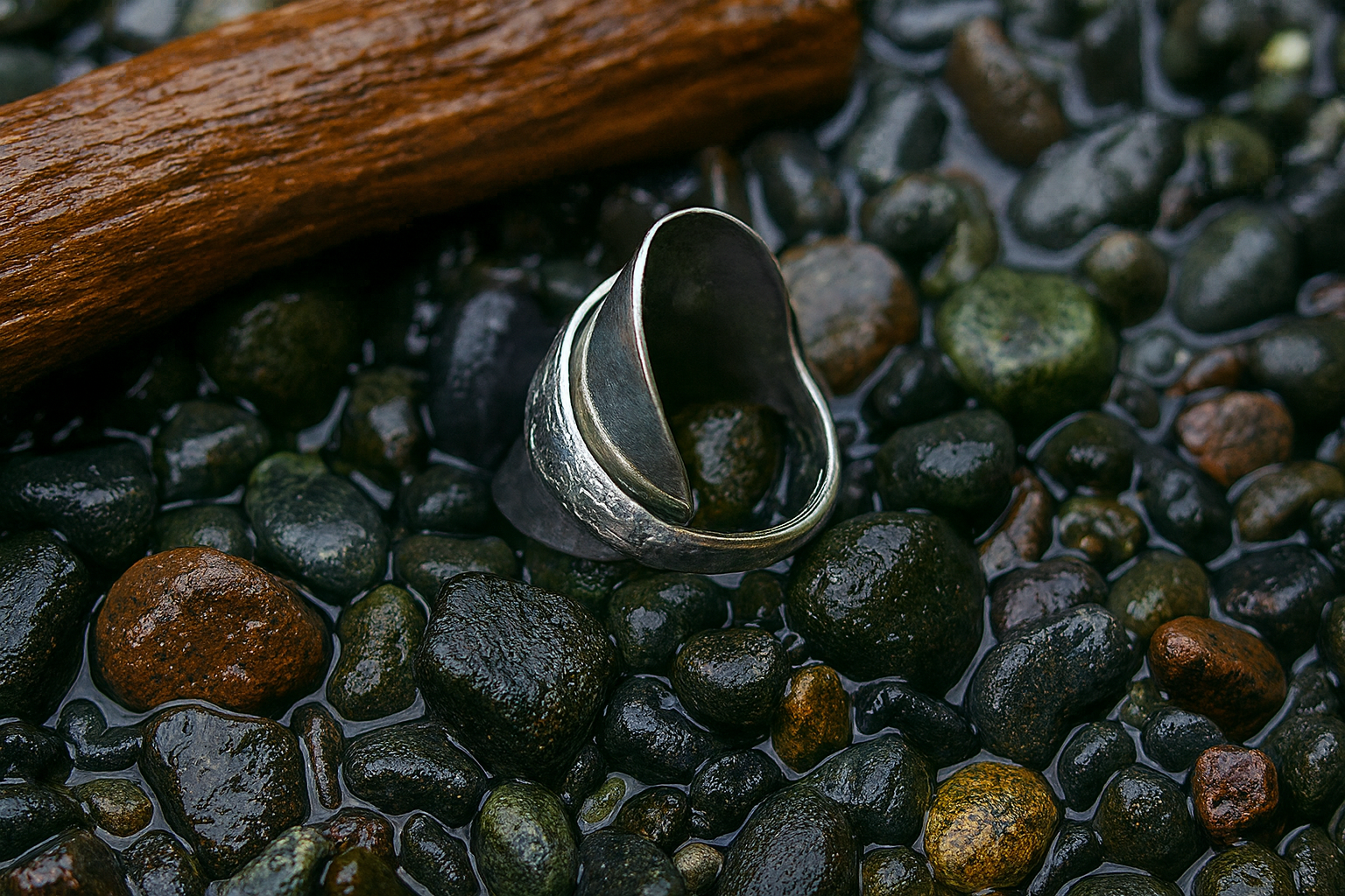Vintage Silver Spoon Ring – Handcrafted from Antique Flatware size 11