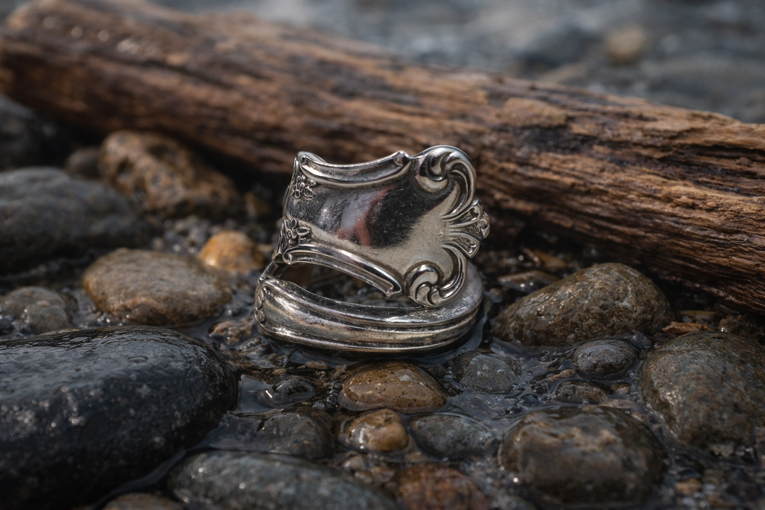 Forged Elegance Spoon Ring