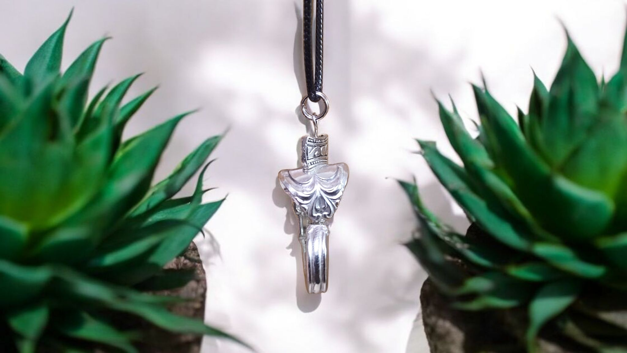 Vintage Silver Heart Pendant with Starfish & Heart Charms