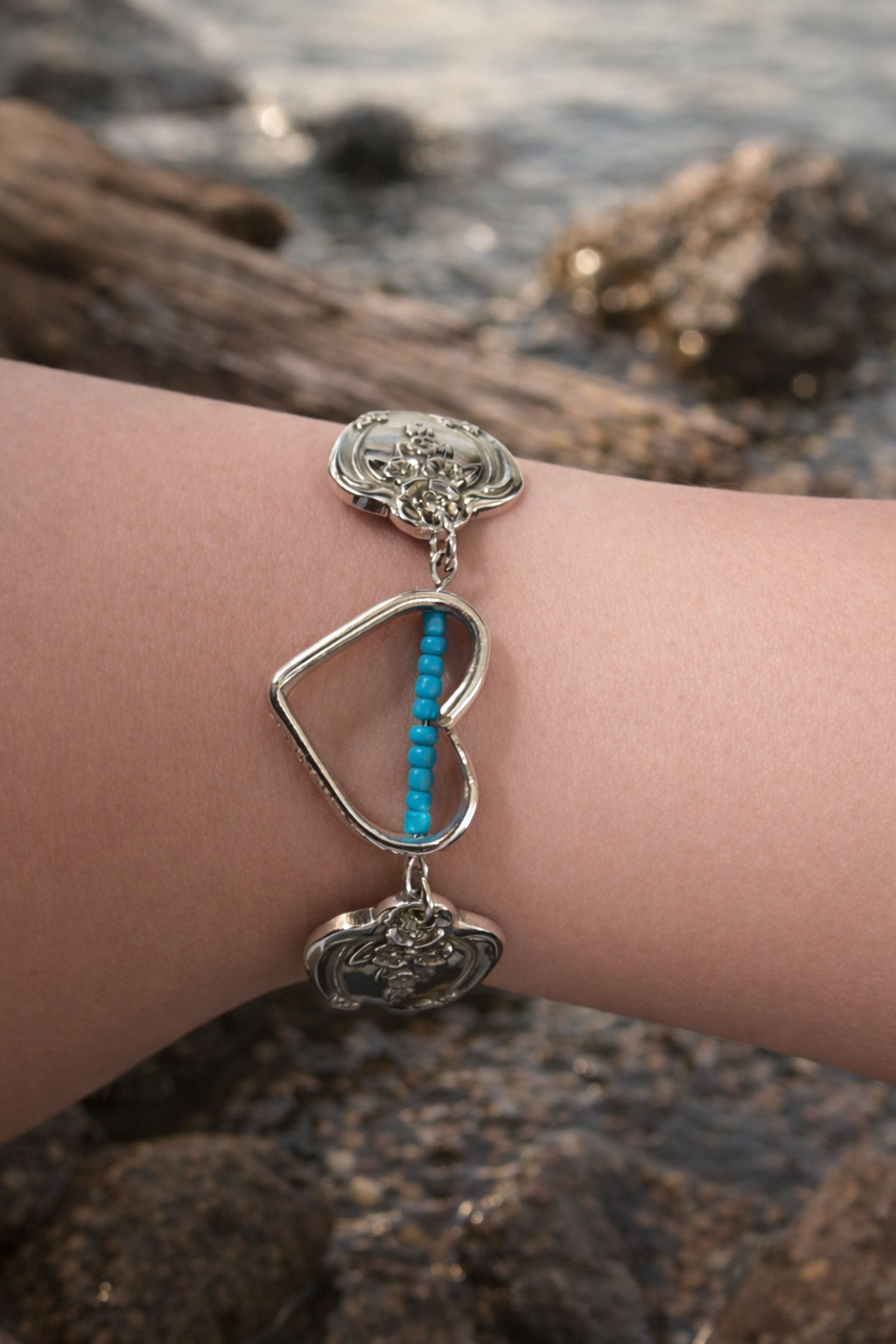 Timeless Heart Silver Bracelet