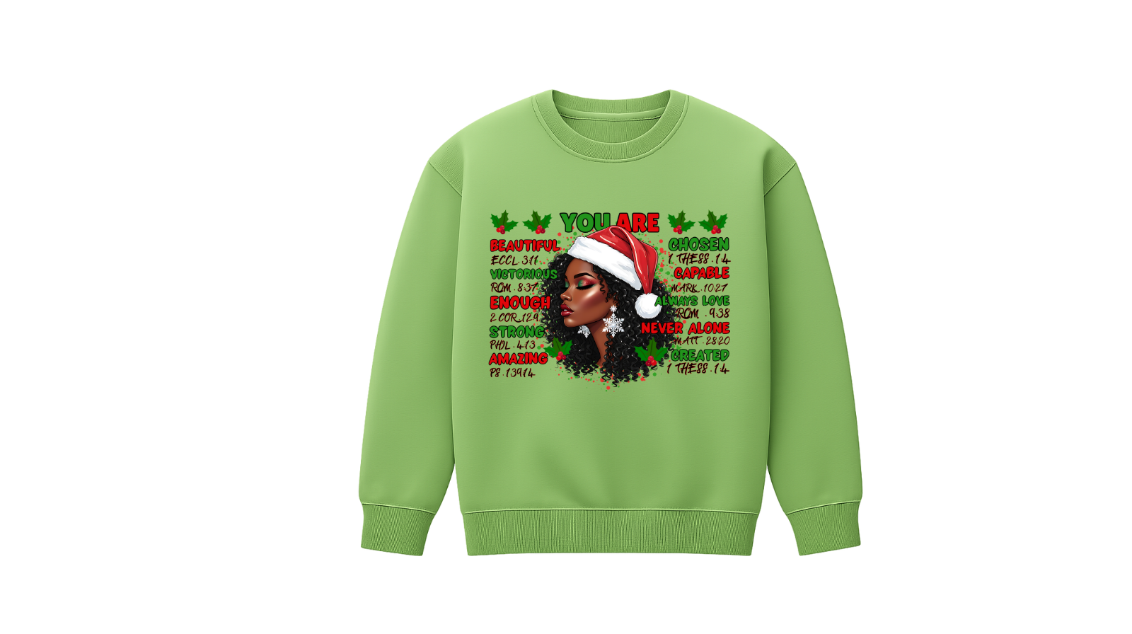 Christmas Themed Graphic Sweatshirt