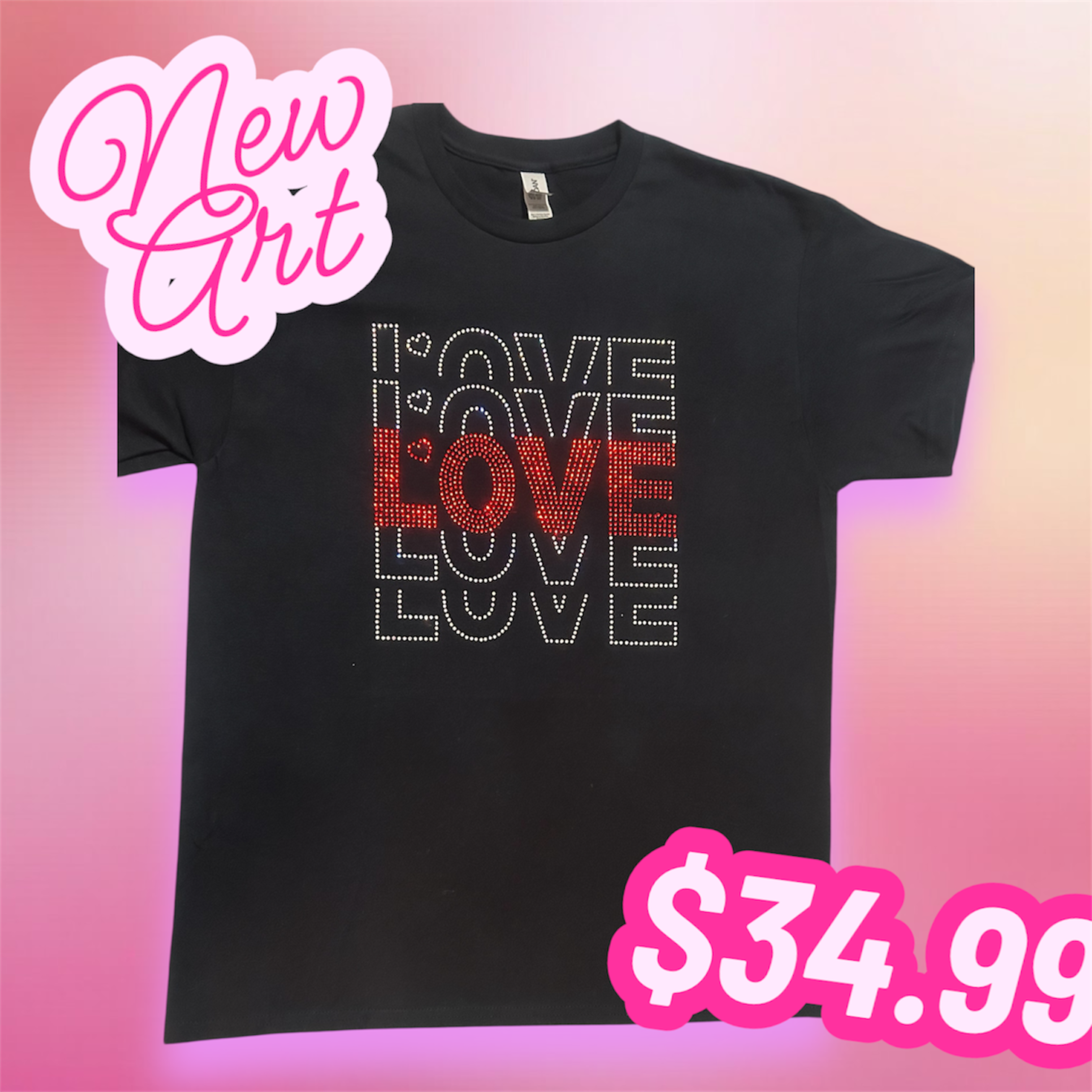 LOVE Rhinestone T-Shirt