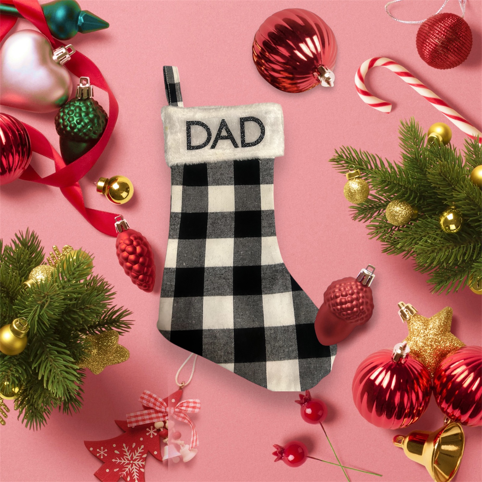 Buffaloe Check Christmas Stockings