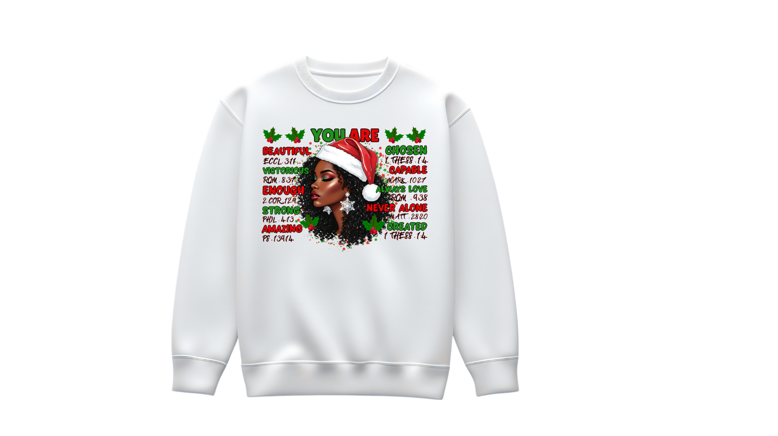 Christmas Themed Graphic Sweatshirt