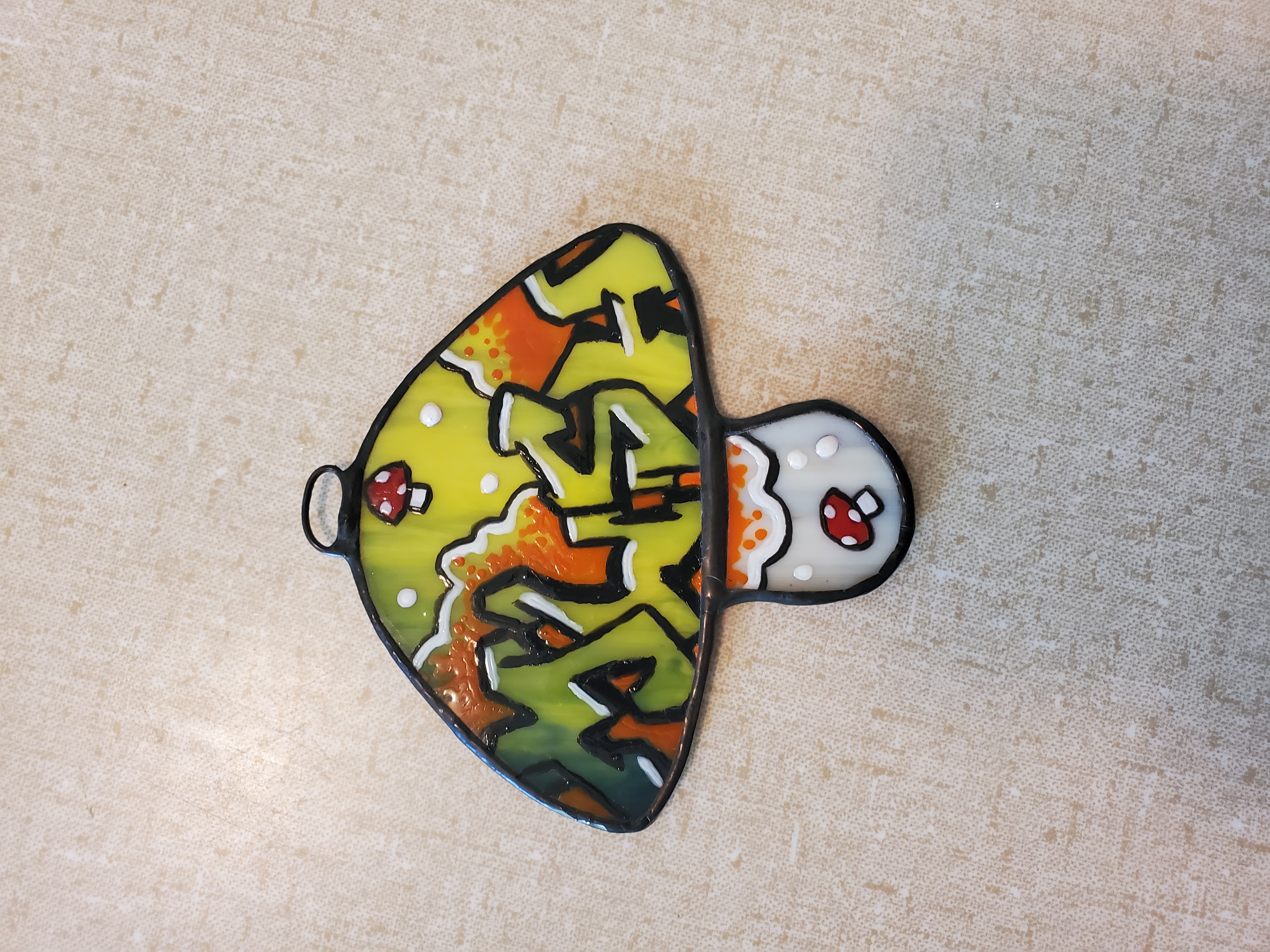 Graffiti-style Mushroom Charm
