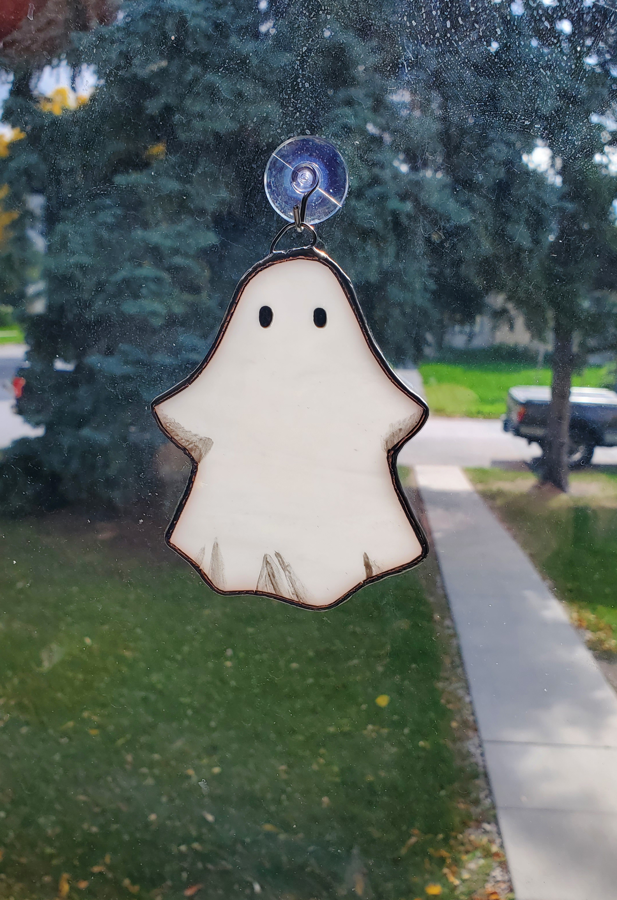 Spooky Ghost-shaped Suncatcher