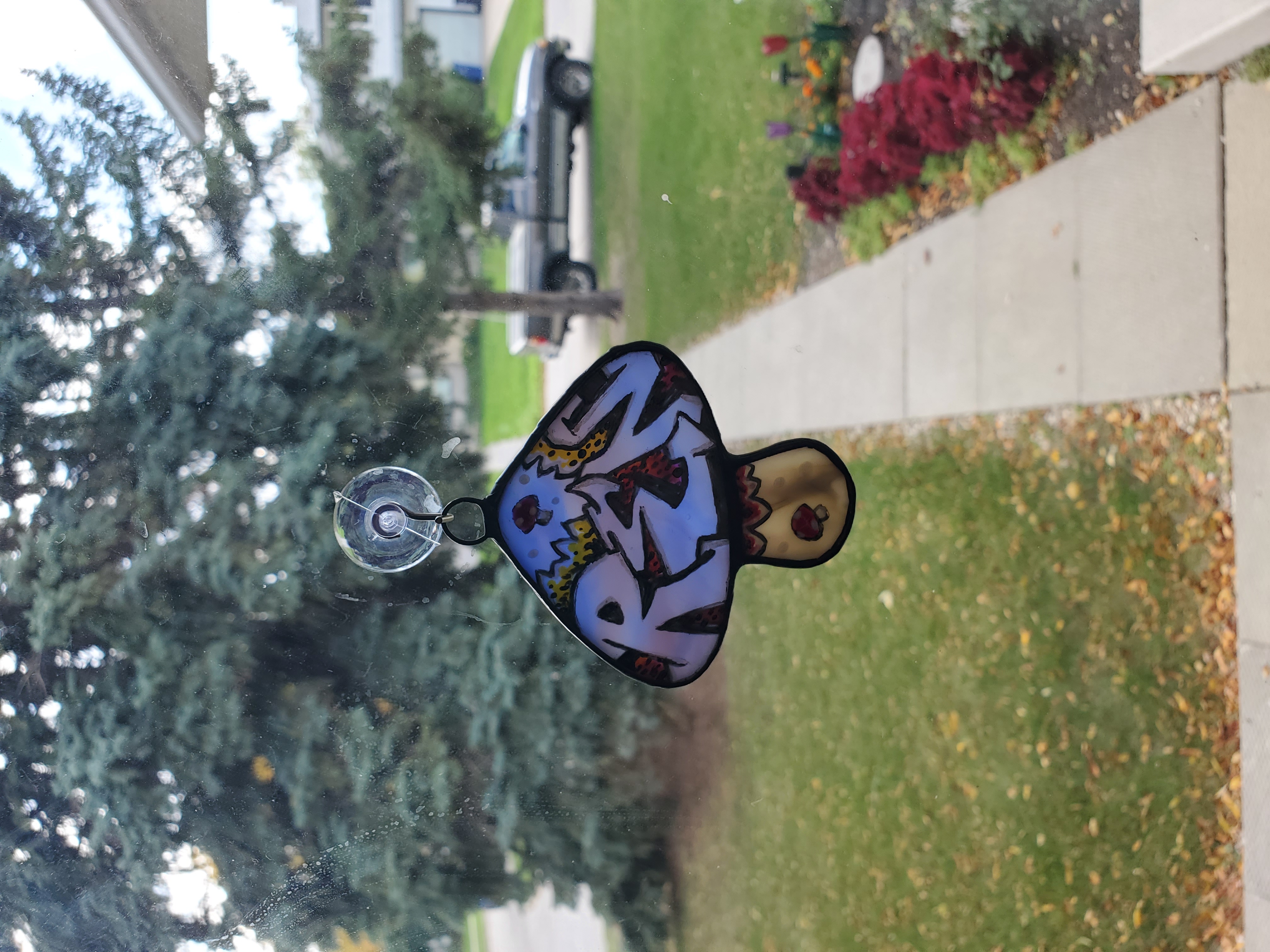 Custom Word Graffiti Mushroom Window Charm