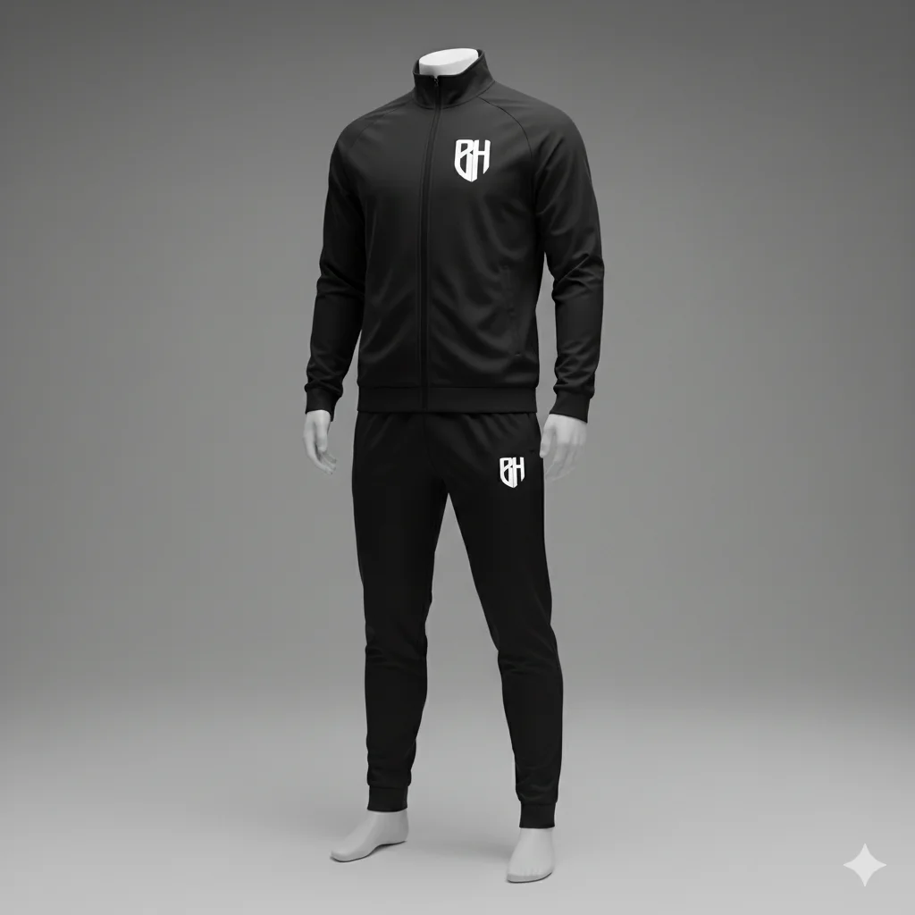 Black Tracksuit Set