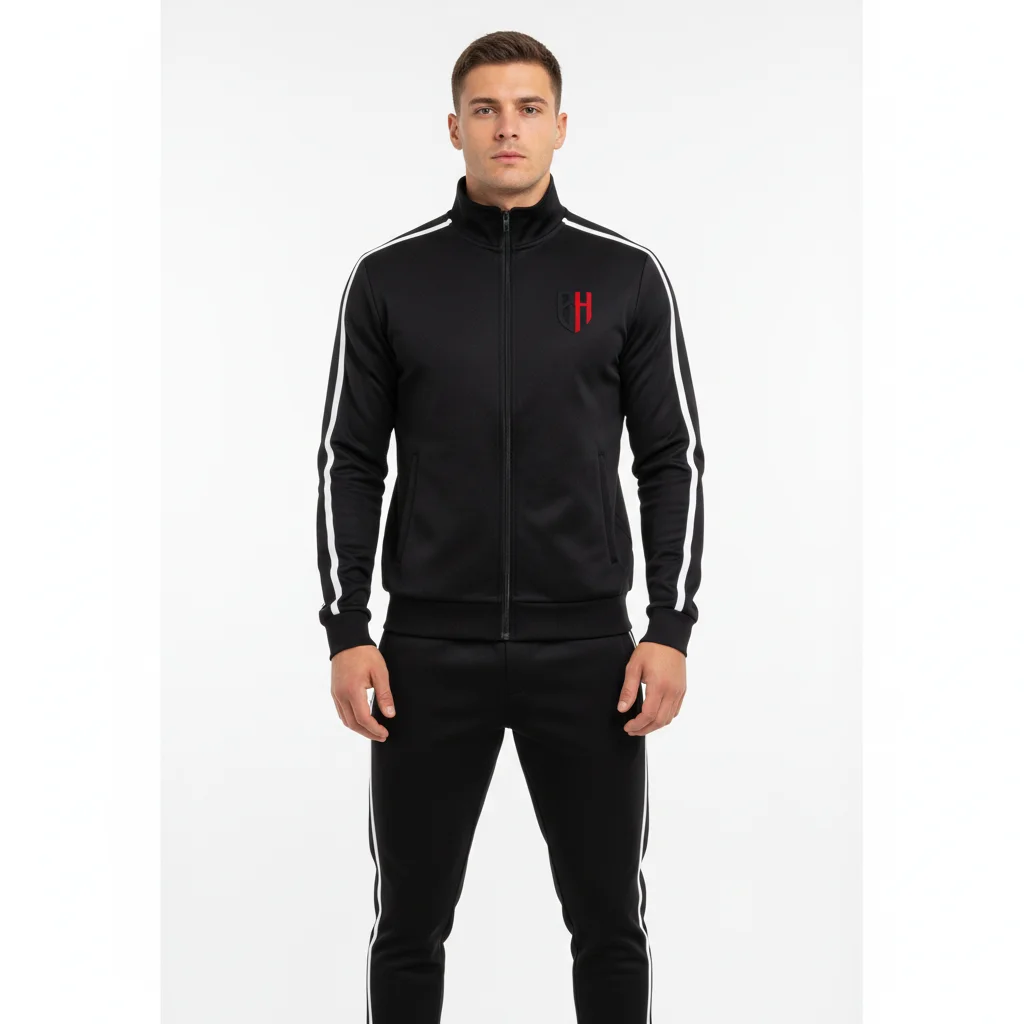 Black Sports Tracksuit
