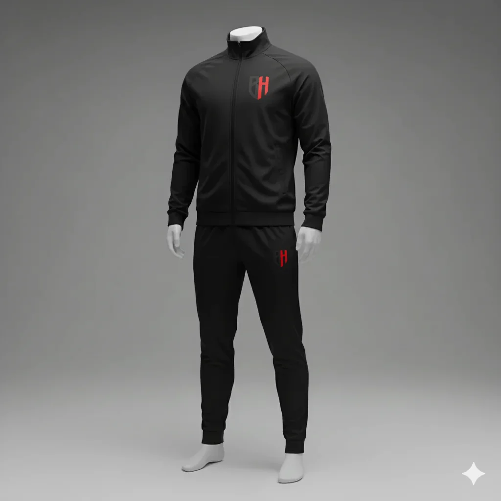 Black Tracksuit Set