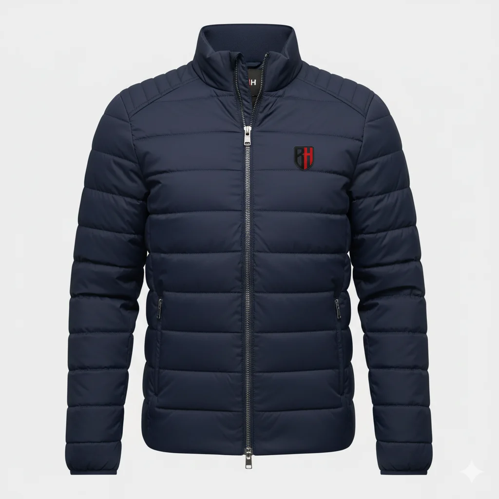 Navy Blue Puffer Jacket
