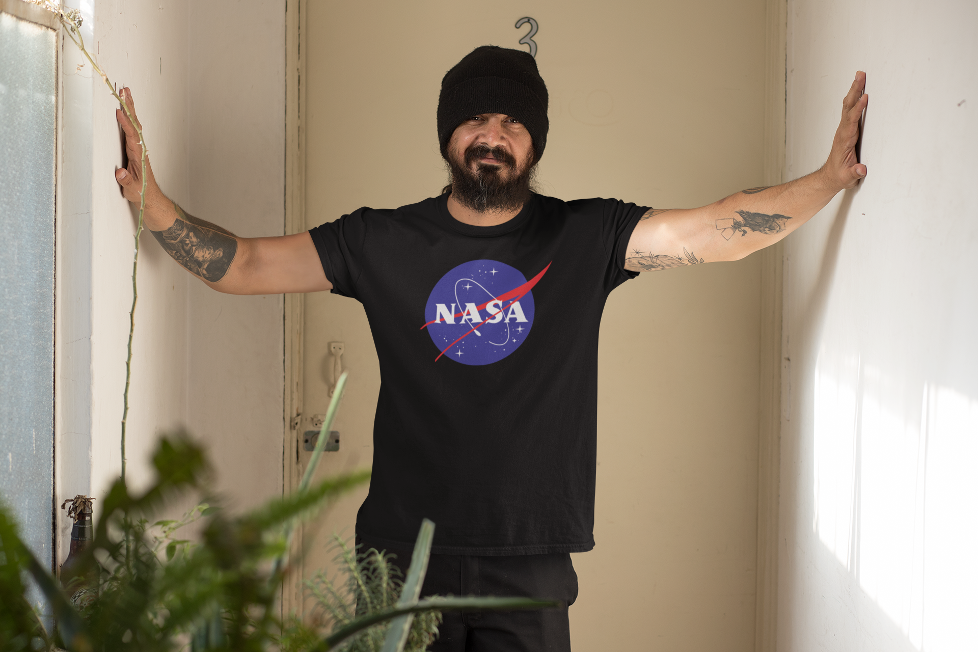 Camiseta NASA negra