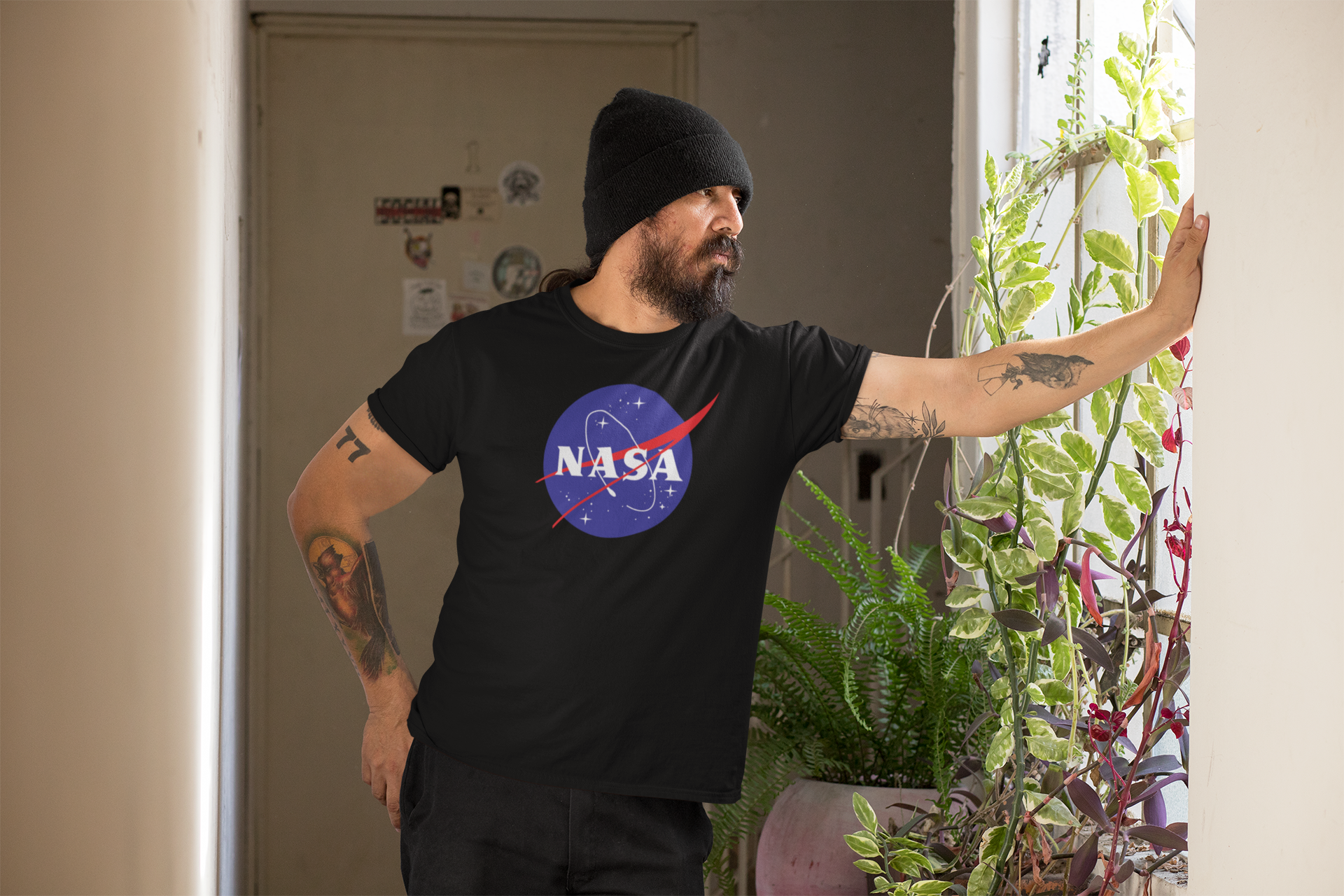 Camiseta NASA negra