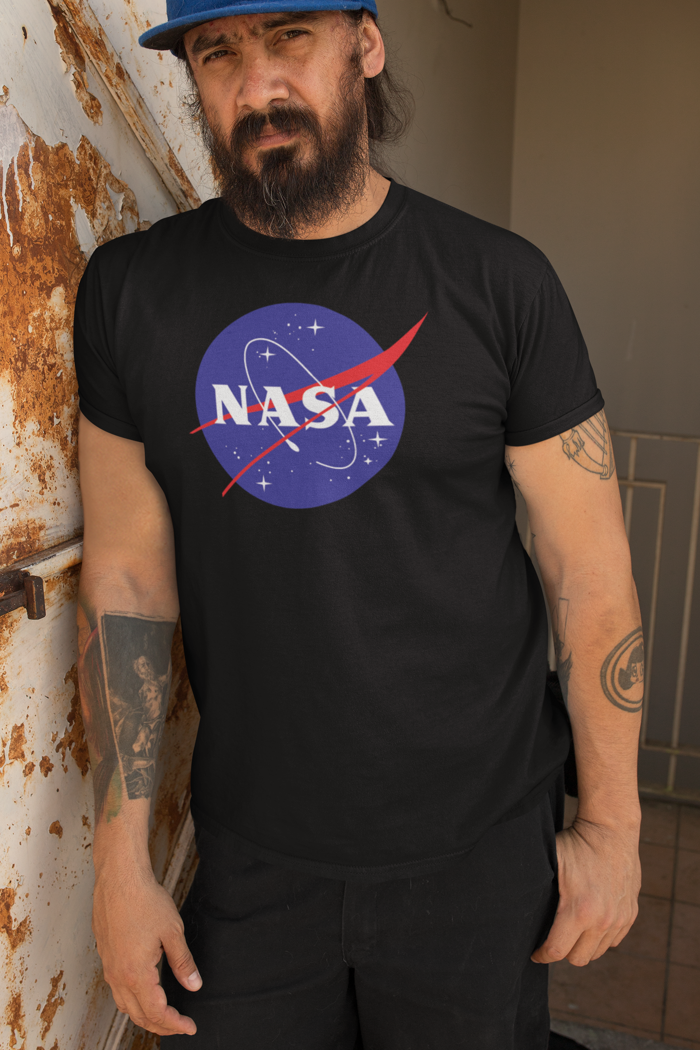 Camiseta NASA negra