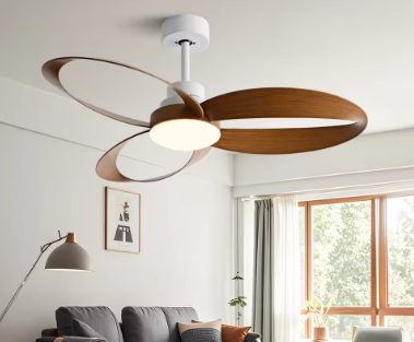 Modern Wooden Ceiling Fan with LED Light