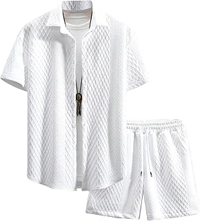 Men's White Summer Two-Piece Outfit