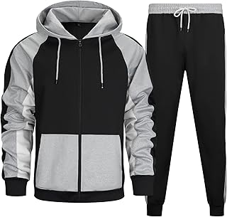 Men's Black and Gray Tracksuit