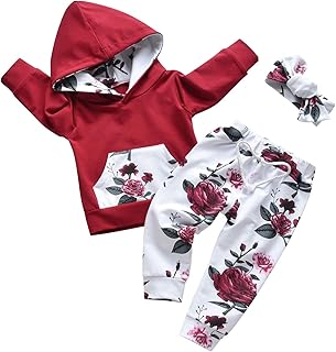 Baby Girl Floral Hoodie Outfit