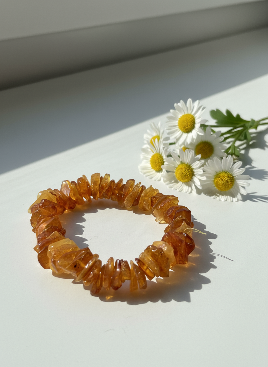 Amber Stone Bracelet