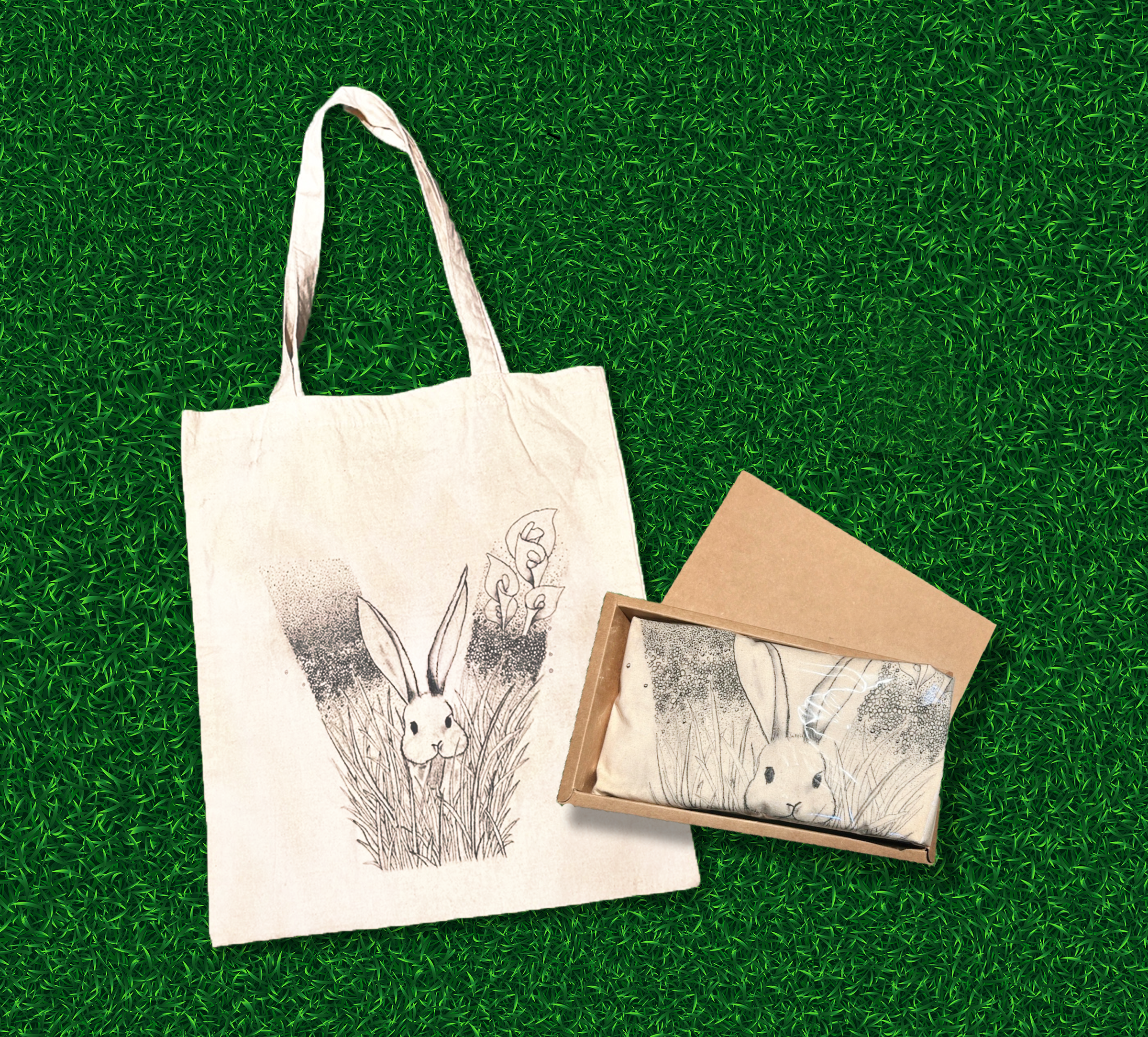 Eco-friendly Bunny Tote Bag