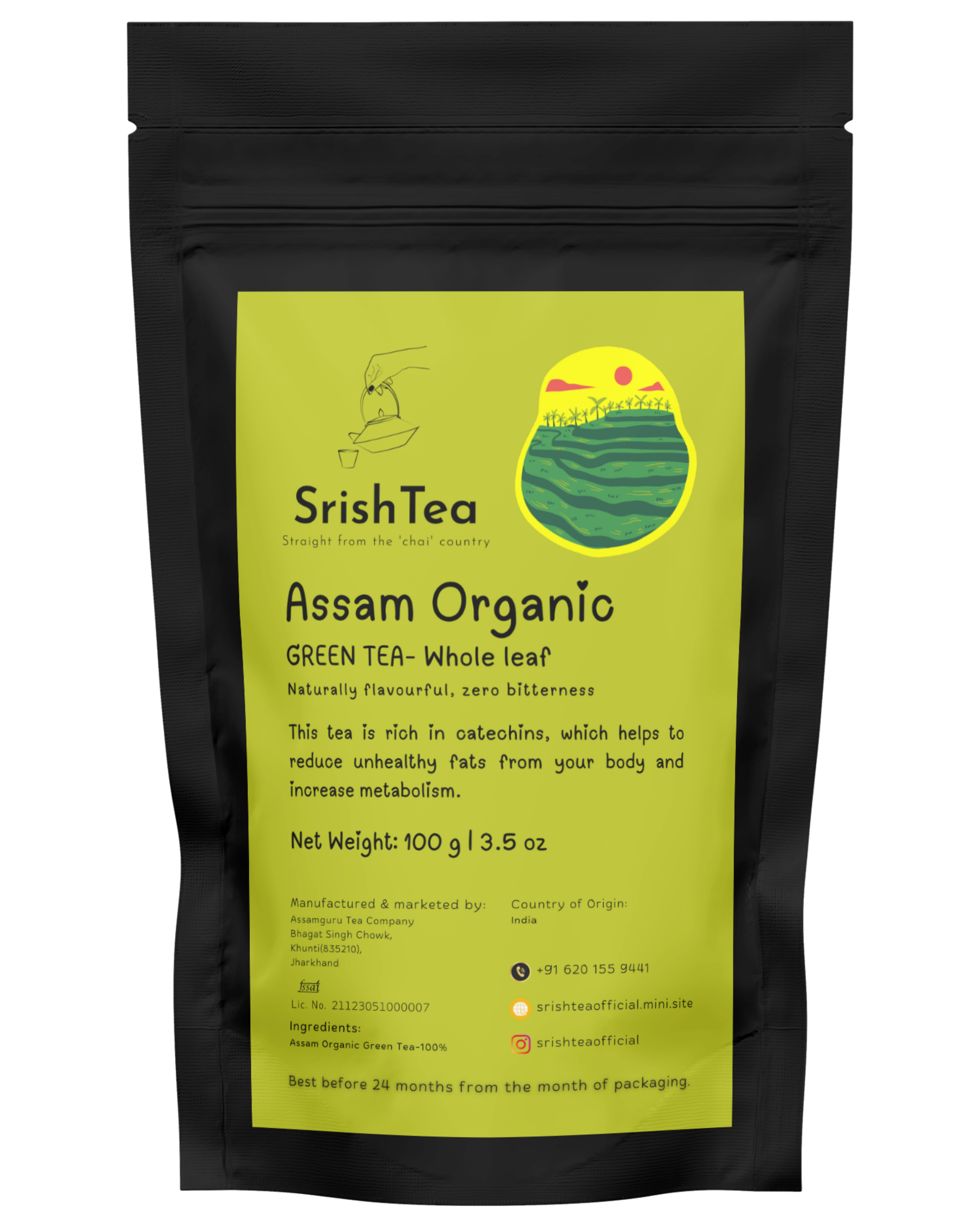 Assam Organic Green Tea