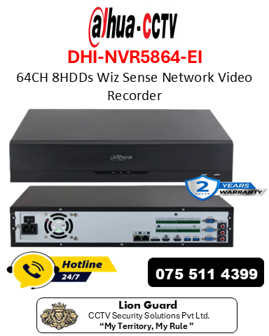 Dahua DHI-NVR5864-EI Network Video Recorder