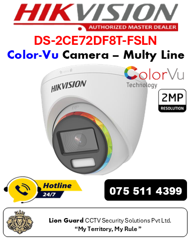 Hikvision DS-2CE72DF8T-FSLN ColorVu Camera
