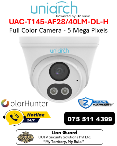 Uniarch UAC-T145-AF28/40LM-DL-H Full Color Camera