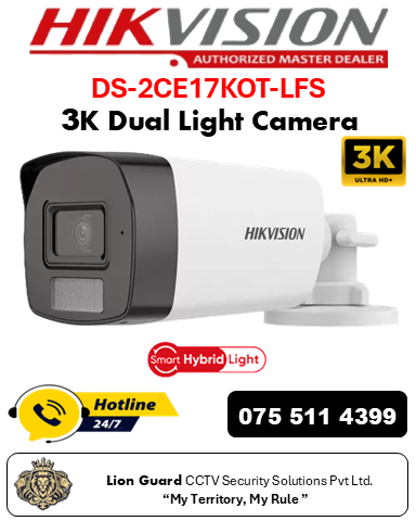 Hikvision DS-2CE17KOT-LFS 3K Dual Light Camera