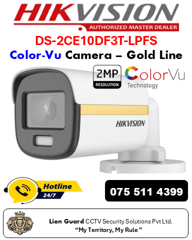 Hikvision DS-2CE10DF3T-LPFS ColorVu Camera