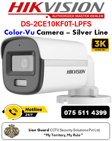 Hikvision DS-2CE10KF0T-LPFS ColorVu Camera