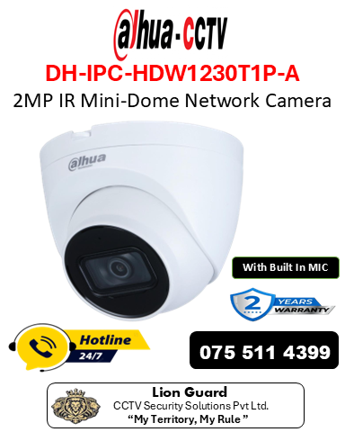 Dahua DH-IPC-HDW1230T1P-A Network Camera