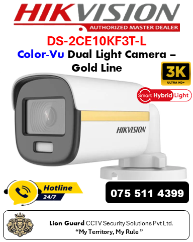 Hikvision DS-2CE10KF3T-L Gold Line Camera