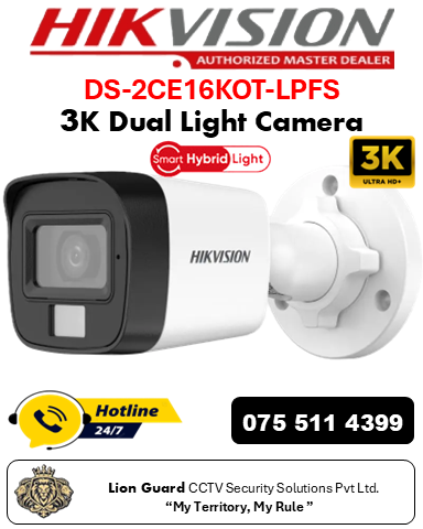 Hikvision DS-2CE16K0T-LPFS 3K Dual Light Camera