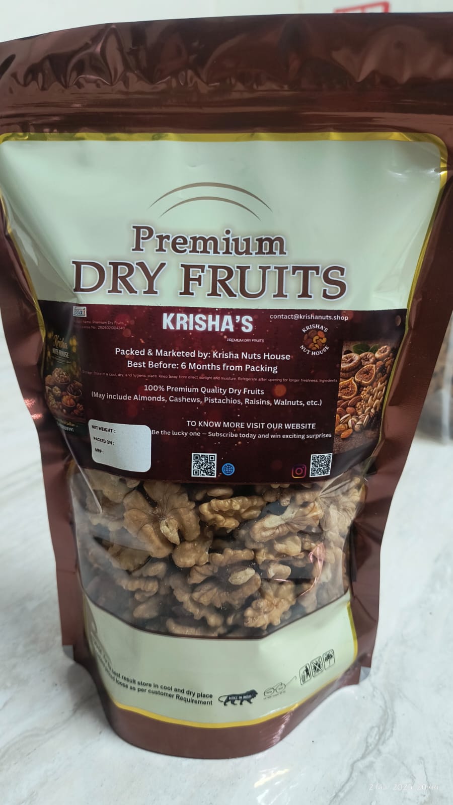 premium Akrod ( Walnuts) 500gm