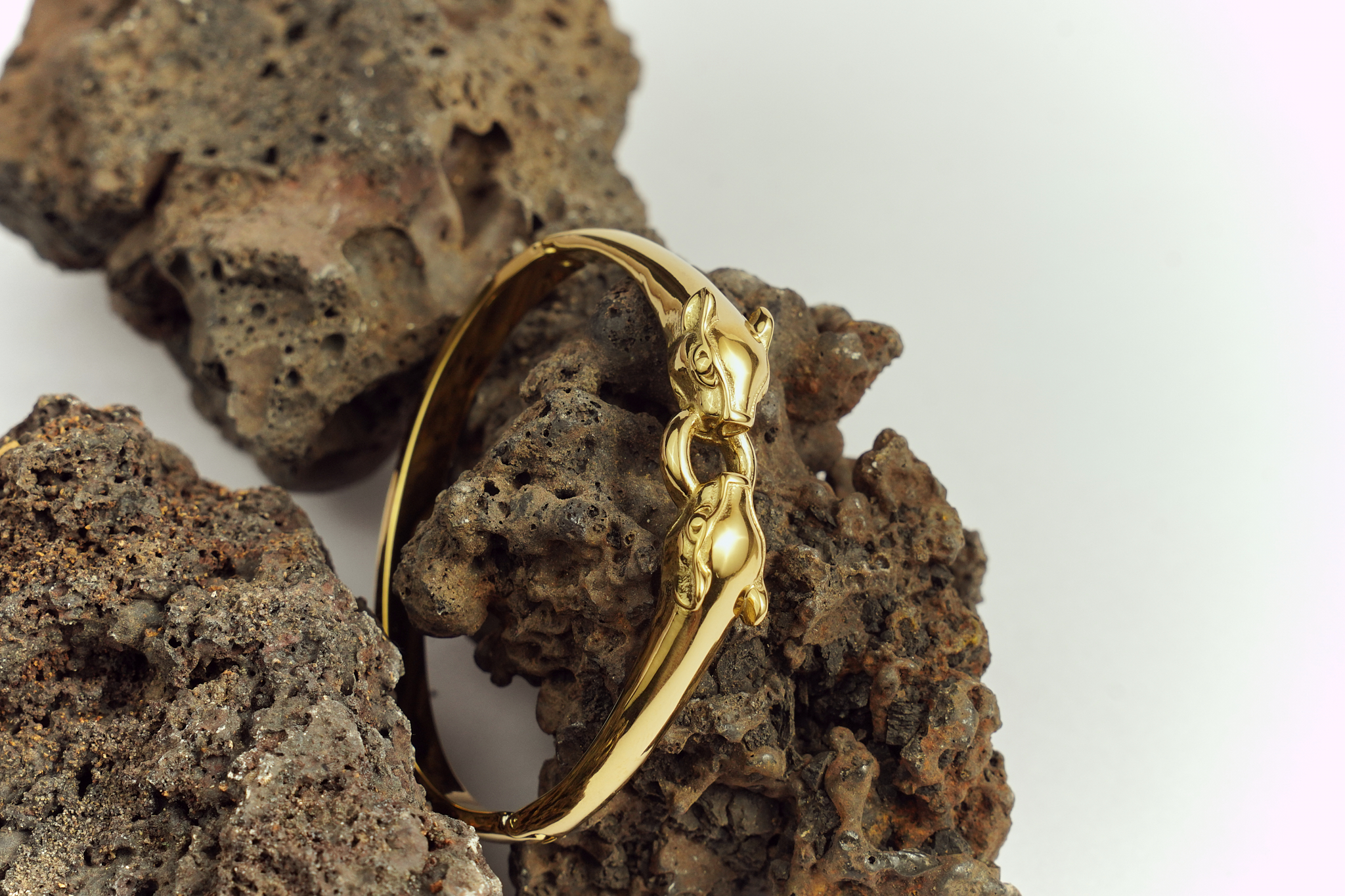 Gold Panther Bracelet