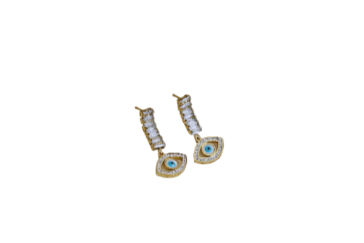 Evil Eye Dangle Earrings