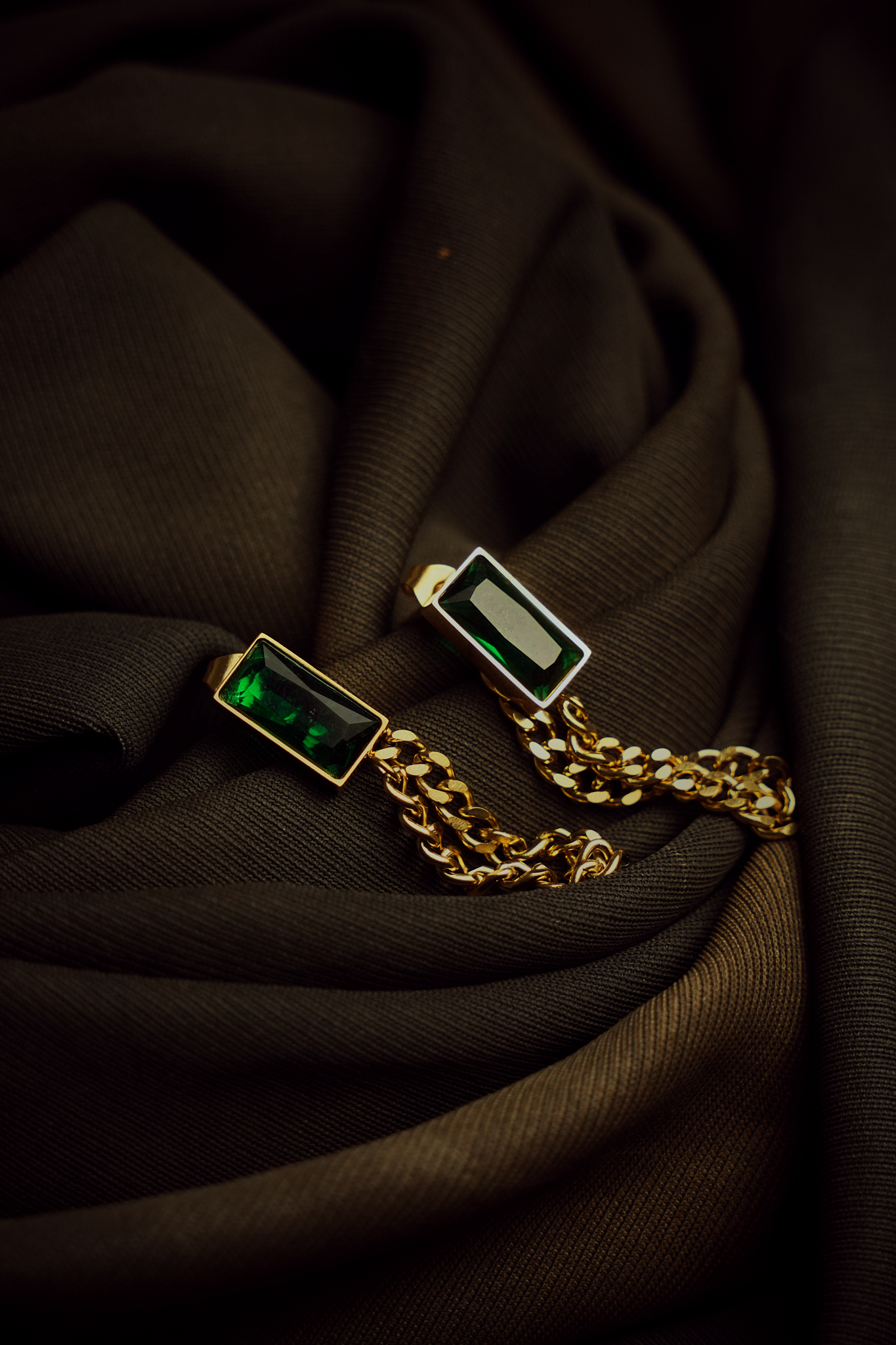 Elegant Gold Chain Earrings