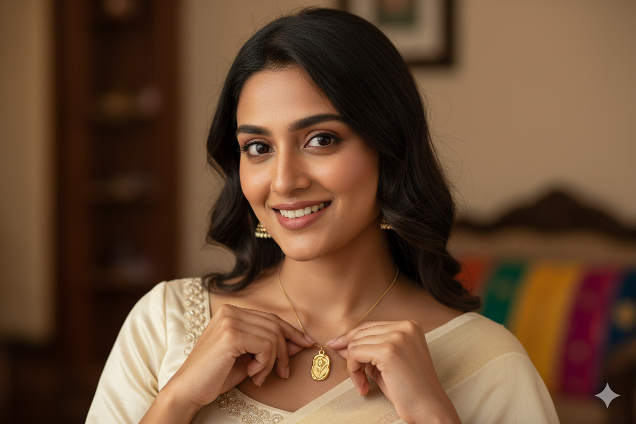 Gold Pendant Necklace