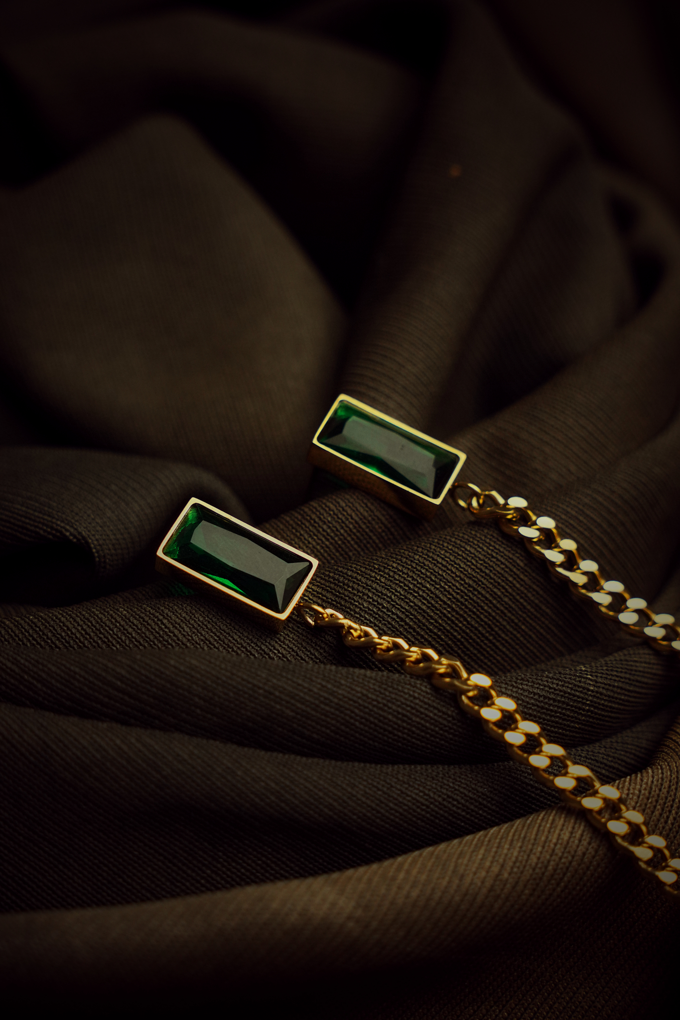 Elegant Gold Chain Earrings