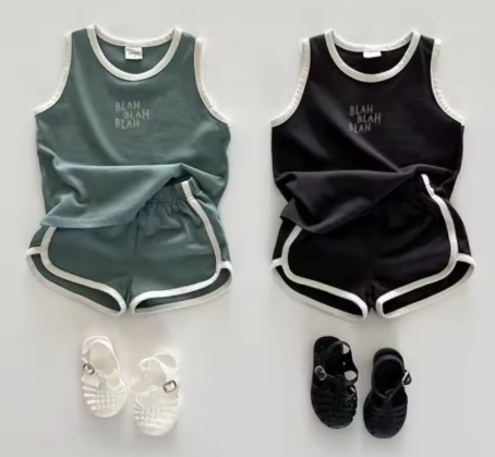 Children's Summer Tank Top and Shorts Set
