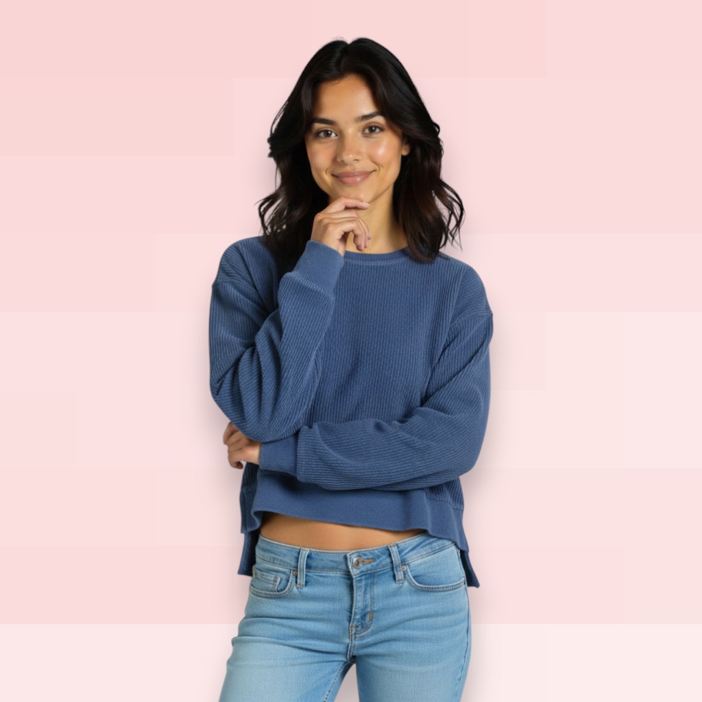 Women’s Heavyweight Corduroy Comfort Sweatshirt 