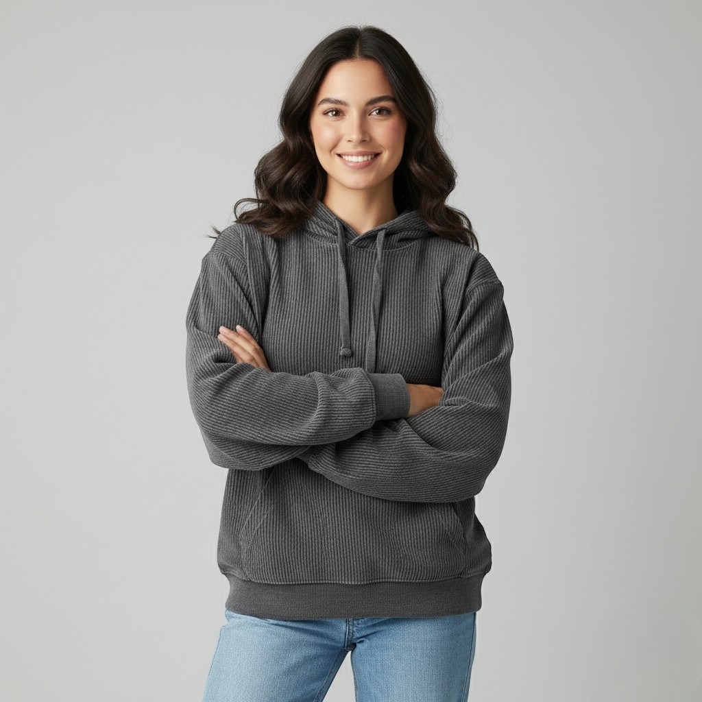 Women's Premium Corduroy Hoodie