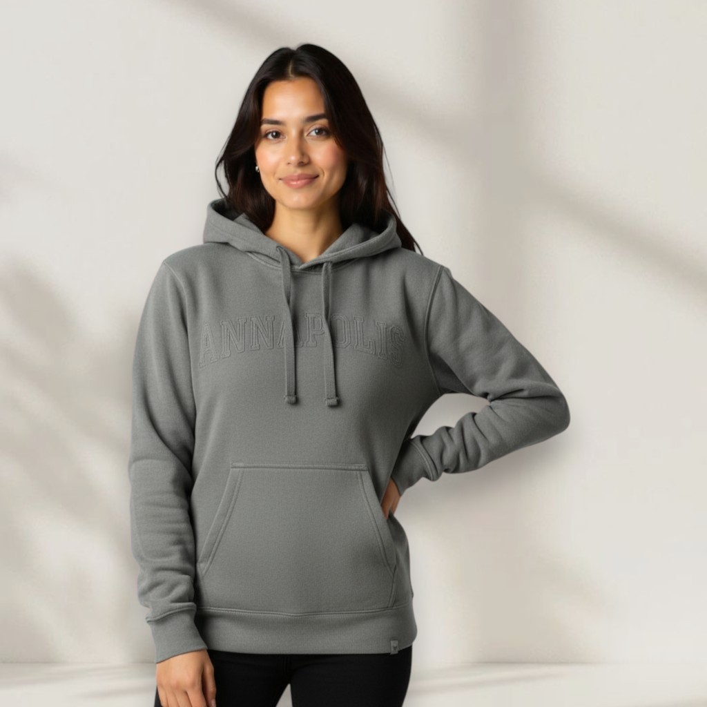 Embroidered Fleece Long Sleeve Hoodie - Unisex