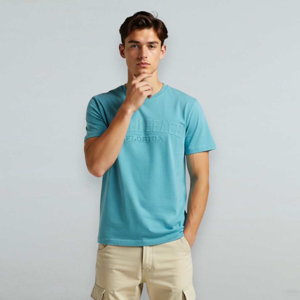 Garment-Dyed Premium Cotton T-Shirt – Tybee Island Embroidery