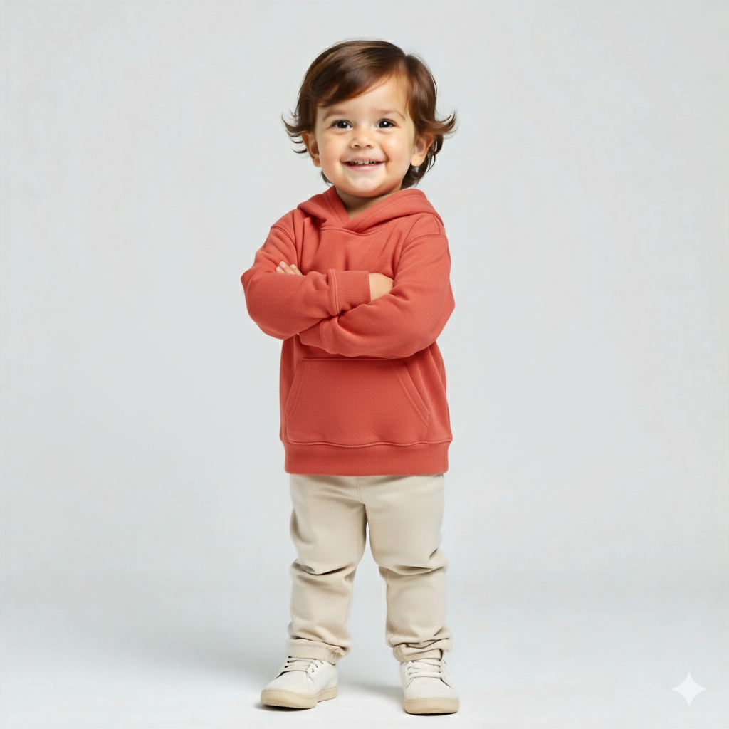 Kids Garment-Dyed Fleece Hoodie - Comfort Wear