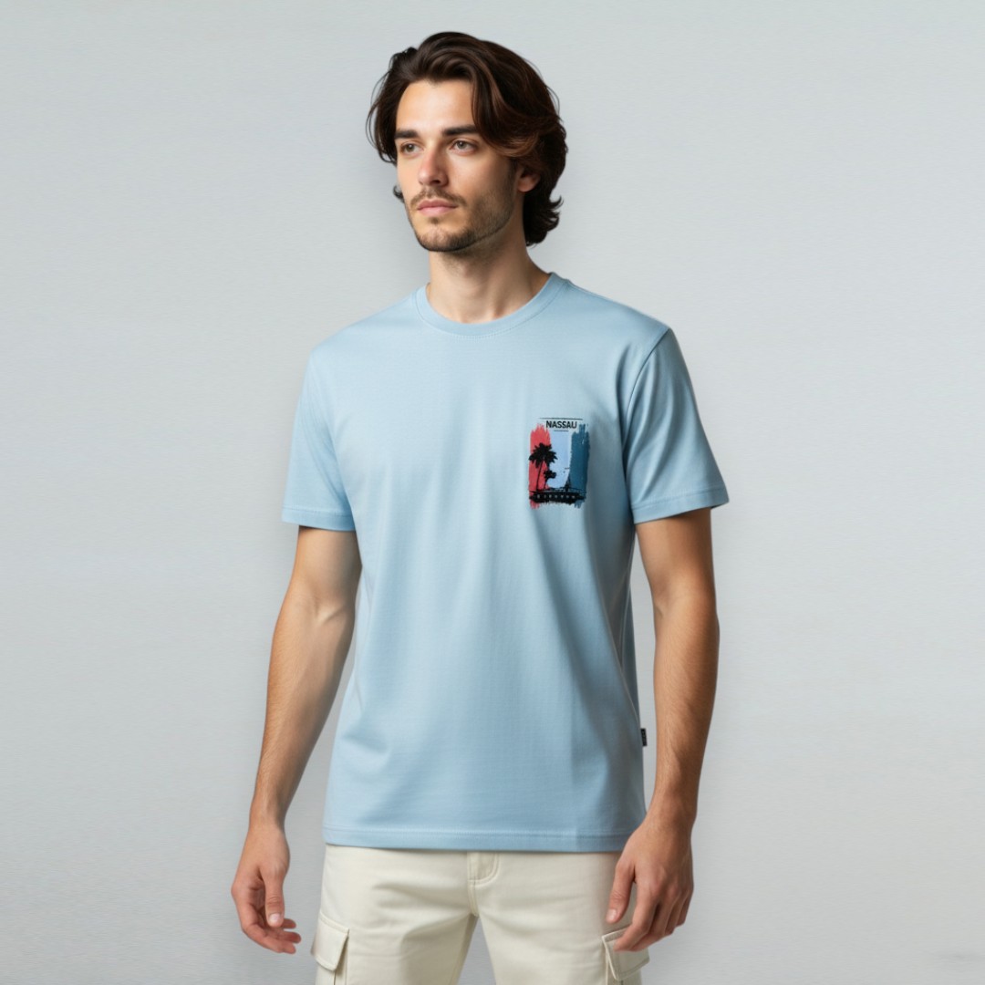 Garment Dyed Premium Jersey Graphic T-Shirt