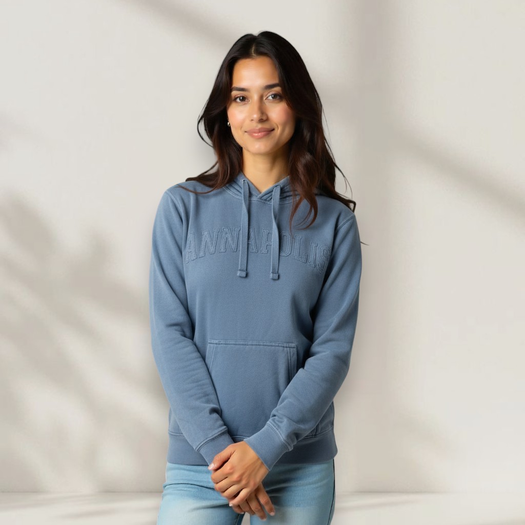 Embroidered Fleece Long Sleeve Hoodie - Unisex