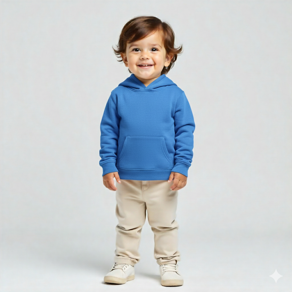 Kids Garment-Dyed Fleece Hoodie - Comfort Wear